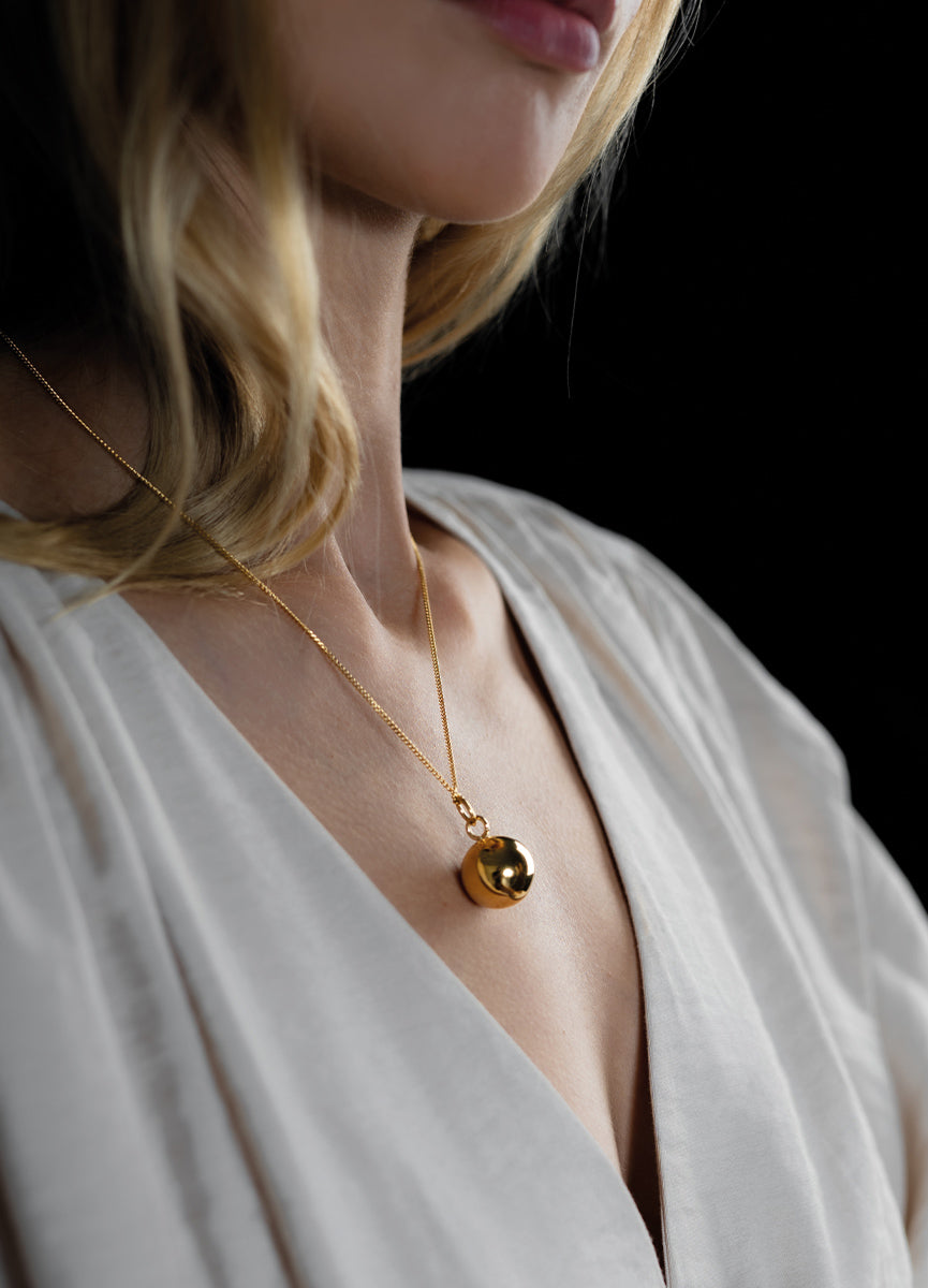 Necklace | The Ball | Gold Plated - STOCKHOLM 
