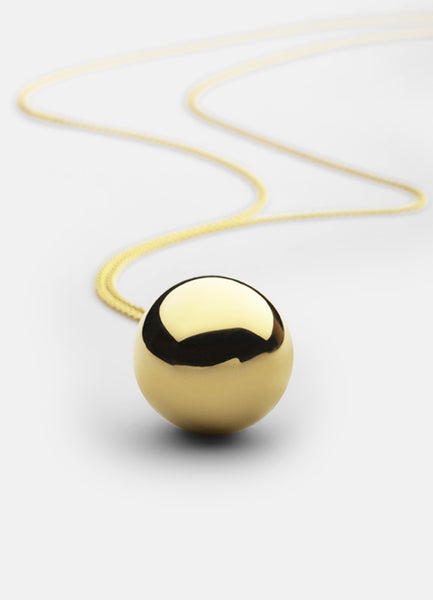 Necklace | The Ball | Gold Plated - STOCKHOLM 