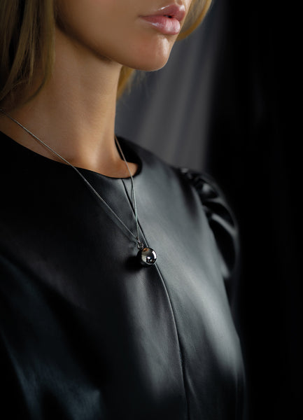 Necklace | The Ball | Polished Steel - STOCKHOLM 