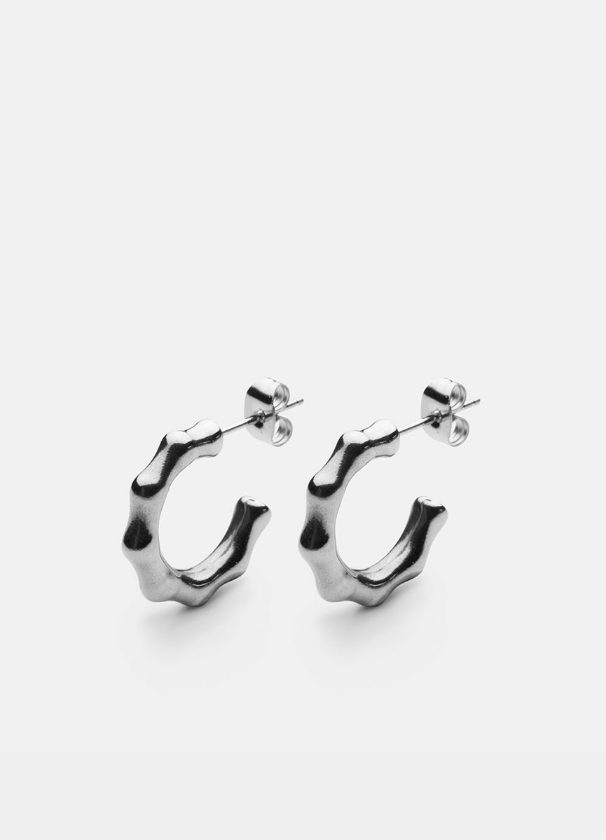 Earrings | Bambou Petit | Silver Plated
