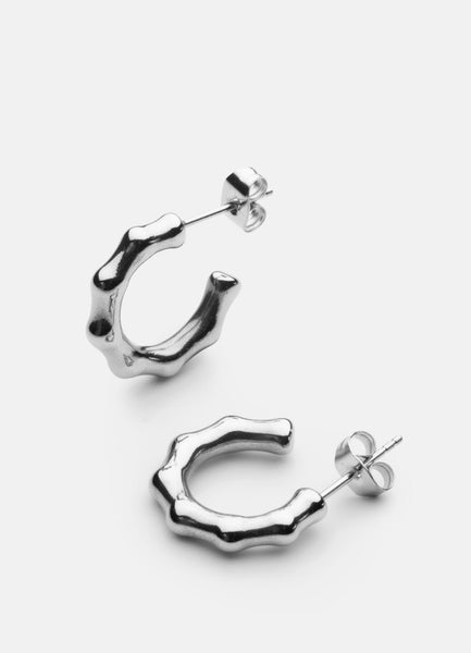 Earrings | Bambou Petit | Silver Plated