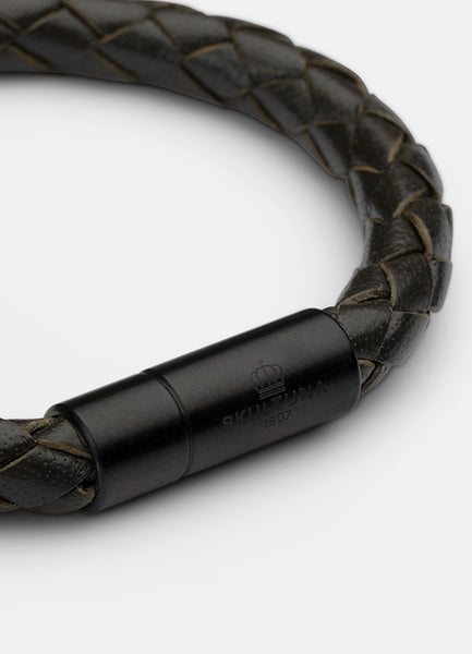 Leather Bracelet | 6mm | Black | Dark Brown - STOCKHOLM 