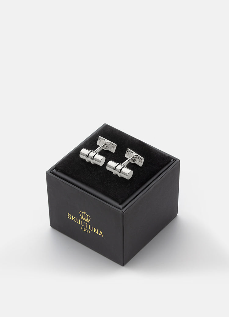 Cufflinks | Black Tie Collection | Silver Bar - STOCKHOLM 