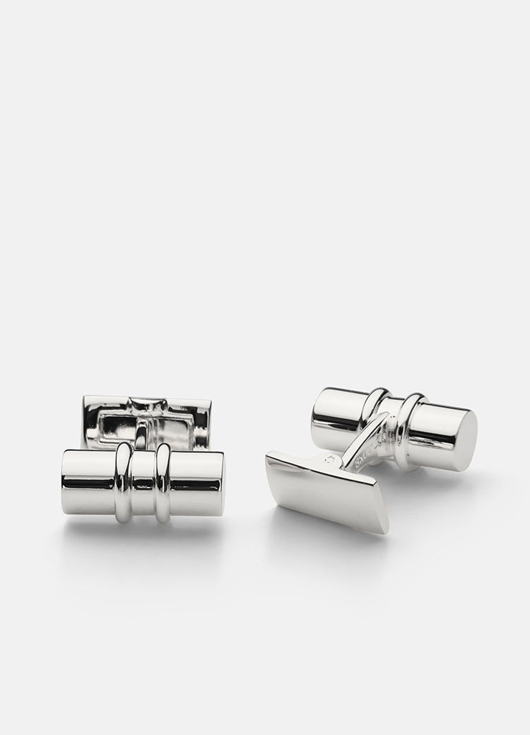 Cufflinks | Black Tie Collection | Silver Bar - STOCKHOLM 