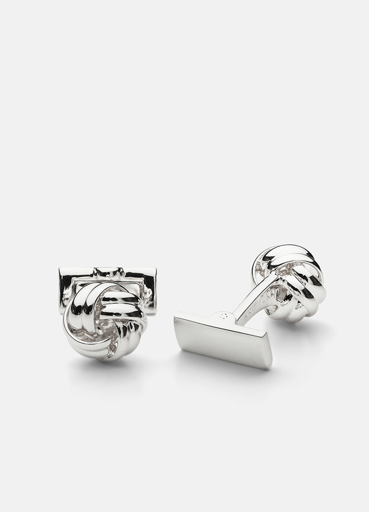Cufflinks | Black Tie Collection | Silver Knot - STOCKHOLM 