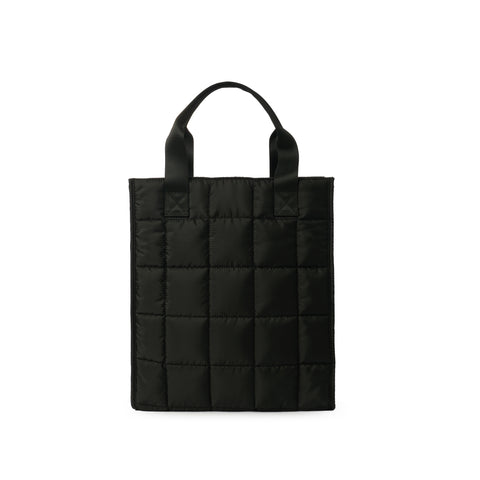 Quilted Shopper | Black | Recycled