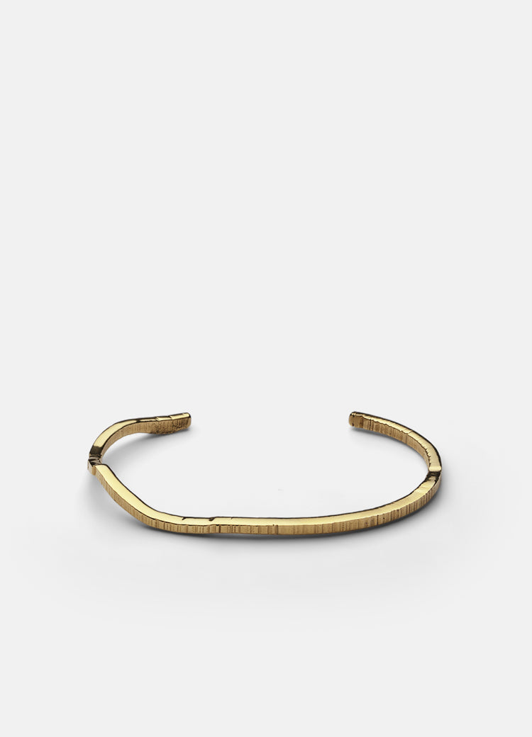 Bangle | Chêne  | Raw Cuff   | Gold Plated - STOCKHOLM 