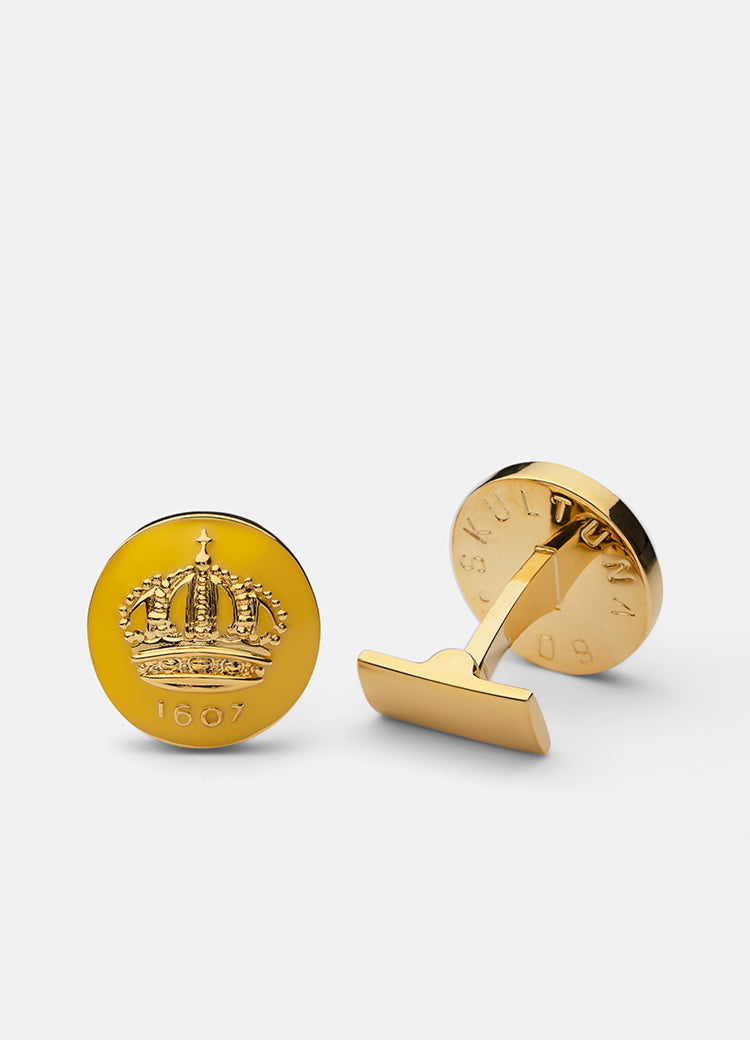 Cufflinks | The Skultuna Crown Gold | Swedish Yellow - STOCKHOLM 