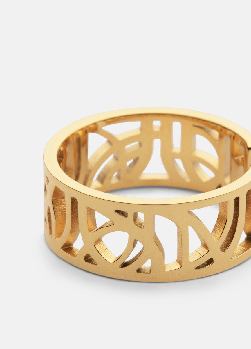 Ring | Dew Wide | Gold