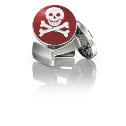 Cufflinks | Skull & Bones | Red & White - STOCKHOLM 
