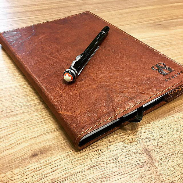 10-years Notebook | Brown | Waxed Buffalo Leather - STOCKHOLM 