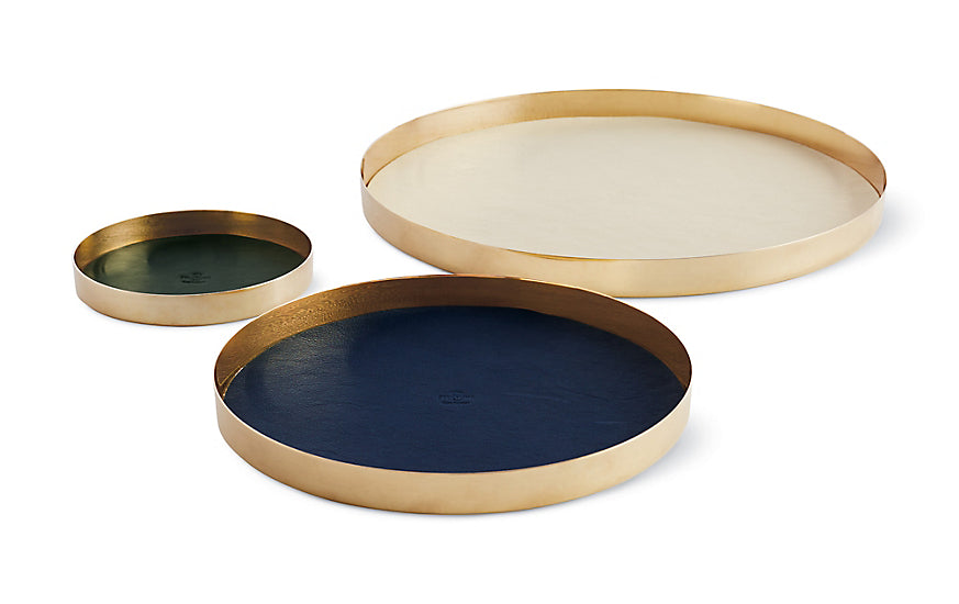 Tray | Karui | Blue Leather | Medium - STOCKHOLM 