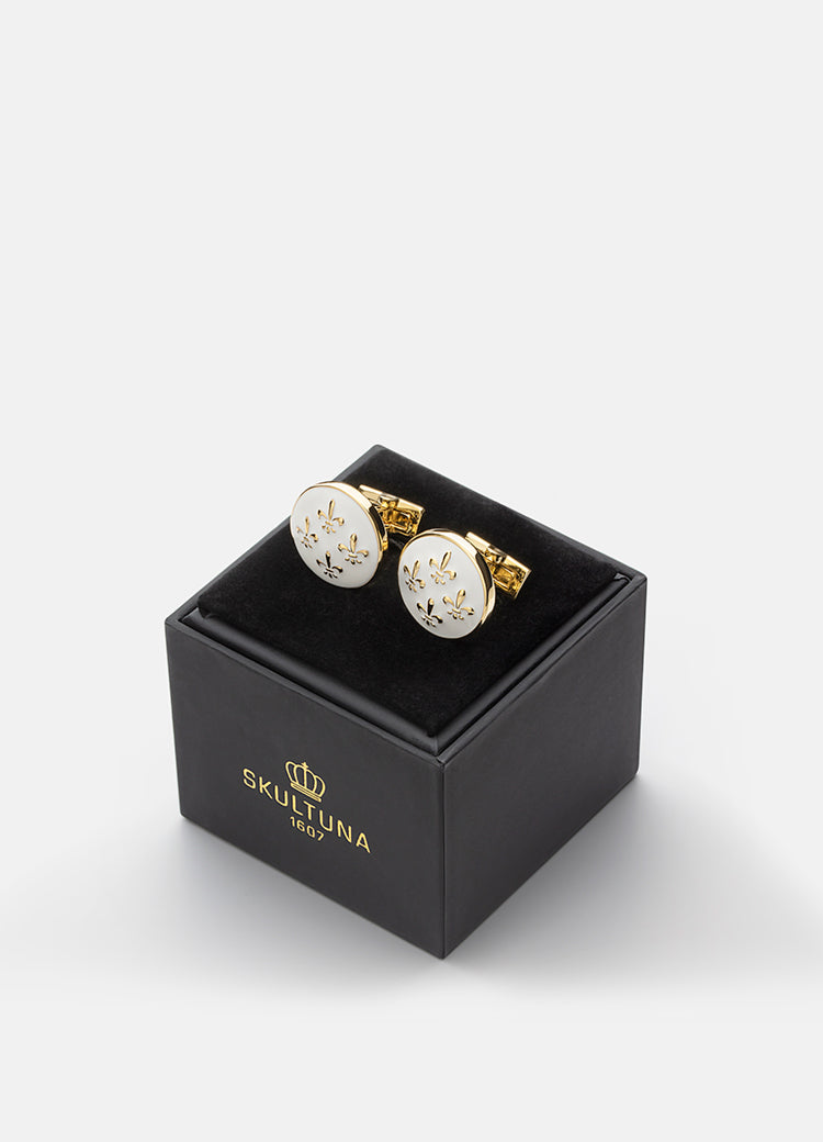 Cufflinks | Fleur De Lys | Ivory White - STOCKHOLM 