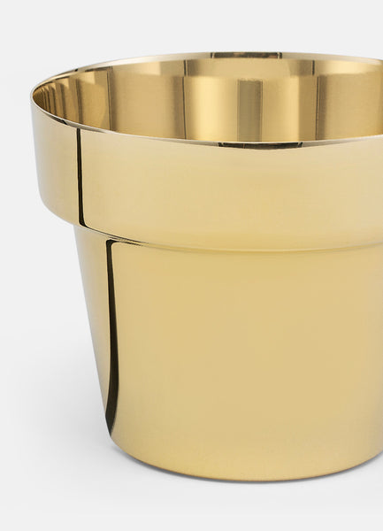 Pot | Polished Brass | Herb Pot - STOCKHOLM 