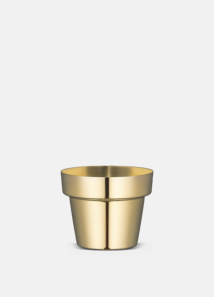 Pot | Polished Brass | Herb Pot - STOCKHOLM 
