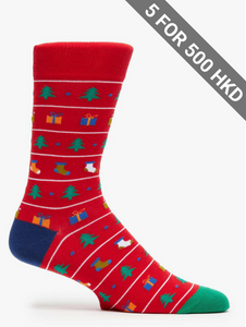 Socks | Christmas Red | Gifts & Trees  | Cotton