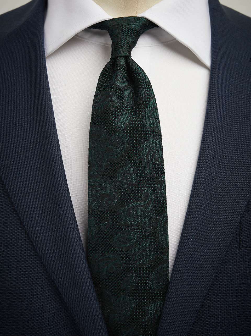 Tie | Green 7,5 cm | Grenadine | Black Label