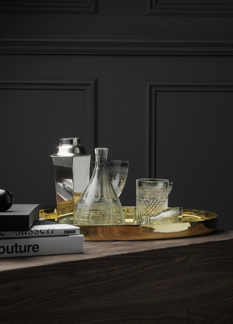 Tray | Karui | Blue Leather | Extra Large - STOCKHOLM 
