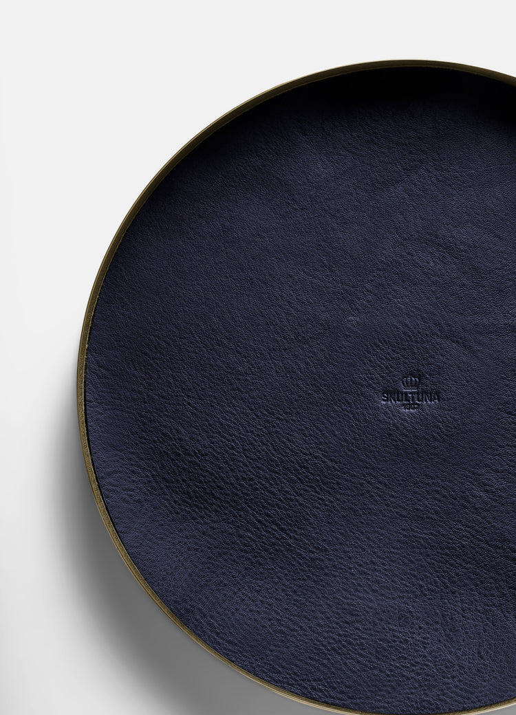 Tray | Karui | Blue Leather | Medium - STOCKHOLM 