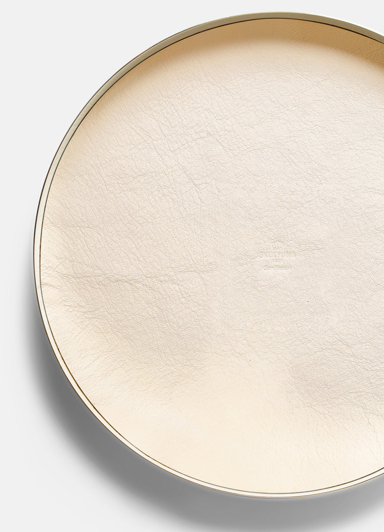 Tray | Karui | White Leather | Medium - STOCKHOLM 