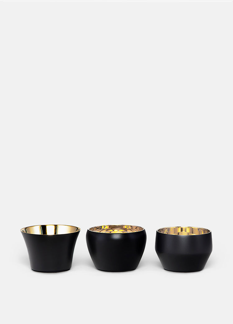 Candle Holder Kin | Set of 3 | Black - STOCKHOLM 