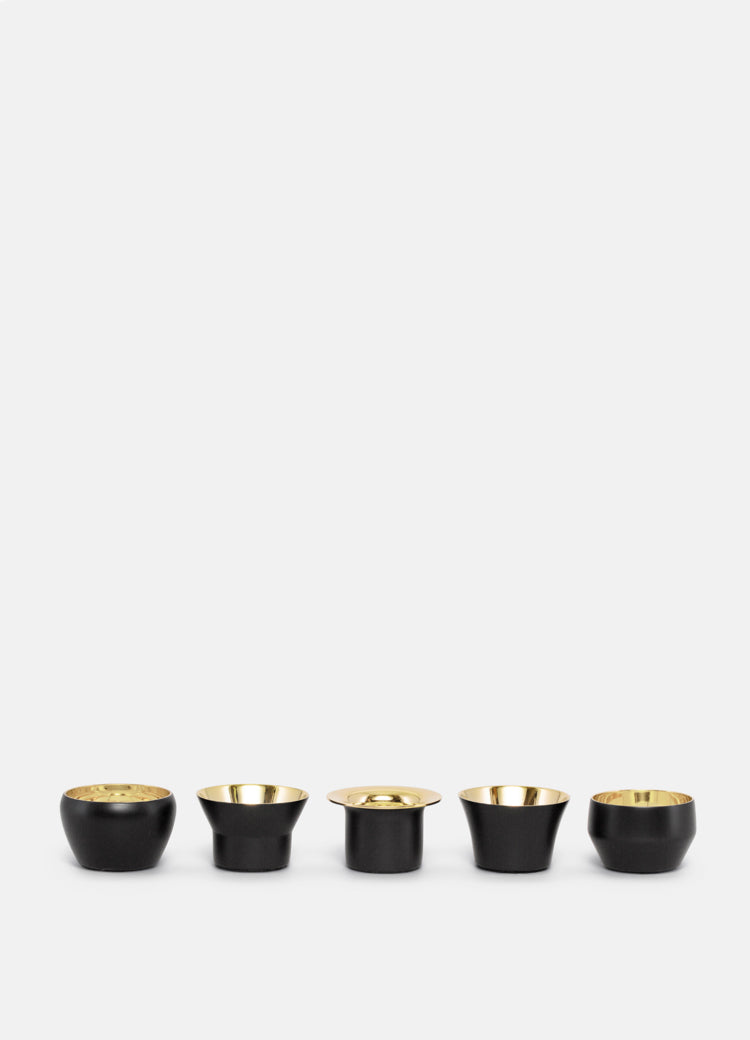 Candle Holder Kin | Set of 5 | Black - STOCKHOLM 