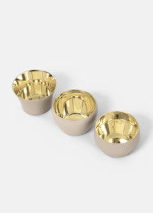 Candle Holder Kin | Set of 3 | Beige - STOCKHOLM 