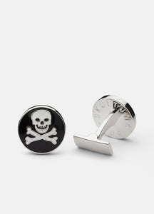 Cufflinks | Skull & Bones | Black & White - STOCKHOLM 