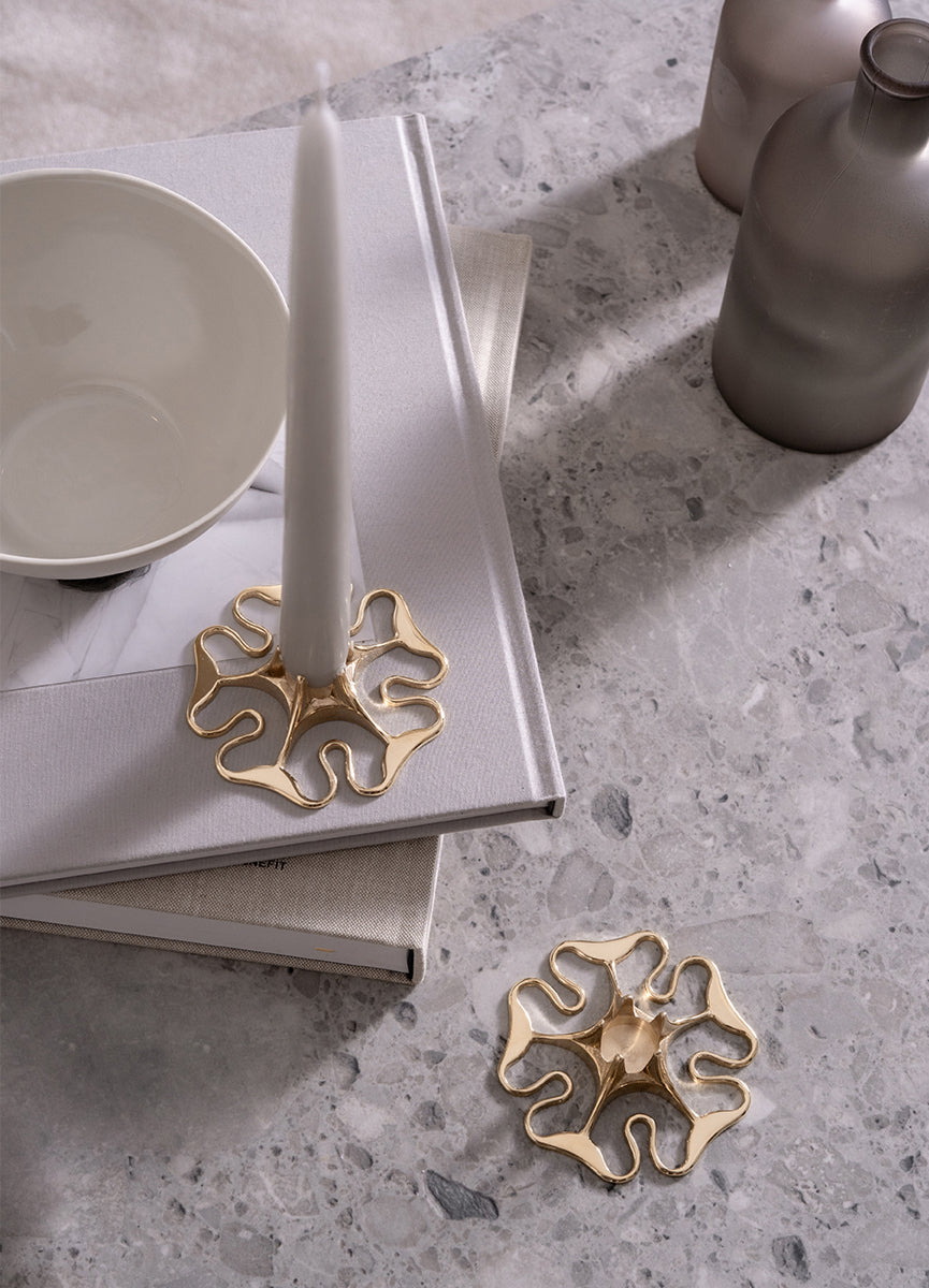 Candlestick | The Skultuna Rose | Gold