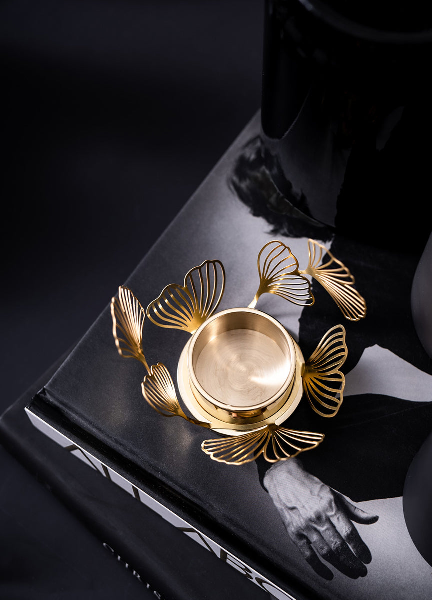 Candleholder | Brass BK.FLWR  | Tealight | Bernadotte & Kylberg