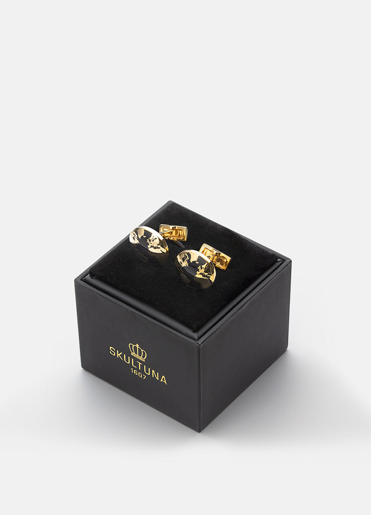 Cufflinks | The World | Gold - STOCKHOLM 