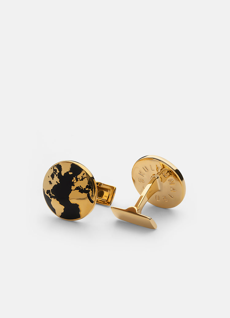 Cufflinks | The World | Gold - STOCKHOLM 